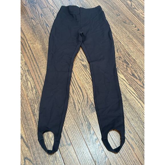 NWT Madewell Ponte Stirrup Leggings Stretch Knit Black Pull On Balletcore Small - Picture 4 of 9